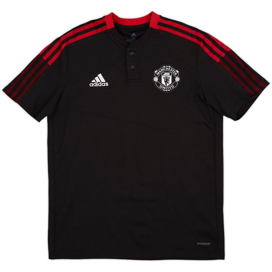 2021-22 Manchester United adidas Polo Shirt - 9/10 - (M)