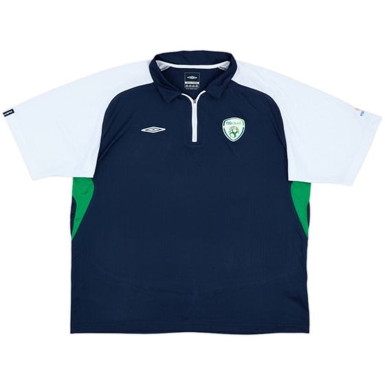 2008-09 Ireland Umbro 1/4 Zip Polo Shirt - 10/10 - (XL)