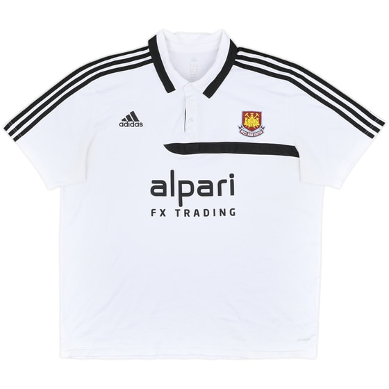 2013-14 West Ham United adidas Polo Shirt - 8/10 - (XXL)