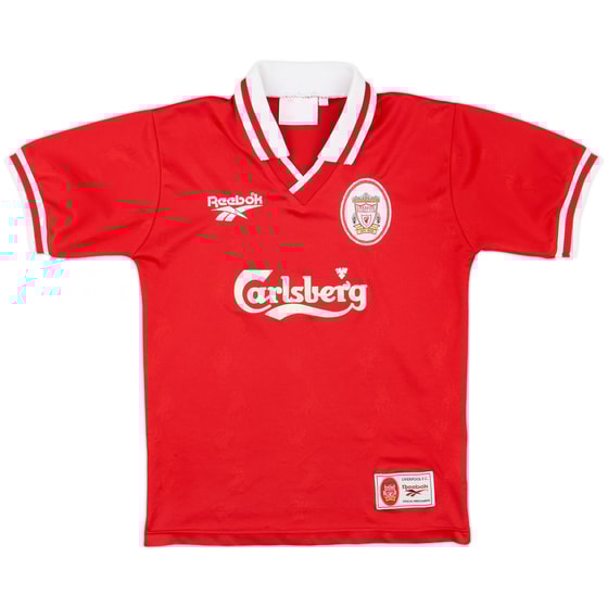 1996-98 Liverpool Home Shirt - 8/10 - (XL.Boys)