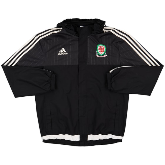 2015-16 Wales adidas Hooded Rain Jacket - 8/10 - (L)