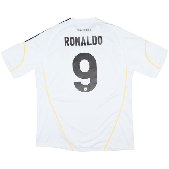 2009-10 Real Madrid Home Shirt Ronaldo #9 - 6/10 - (XL)