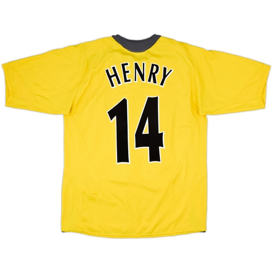 2005-06 Arsenal Away Shirt Henry #14 - 8/10 - (L)