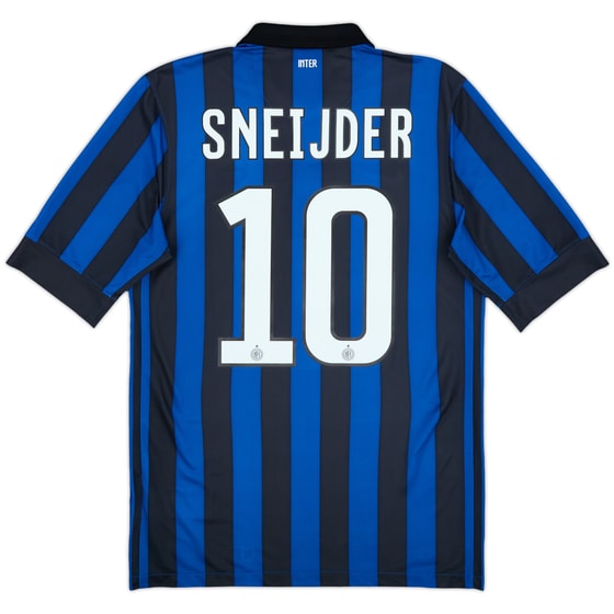 2011-12 Inter Milan Home Shirt Sneijder #10 - 7/10 - (S)