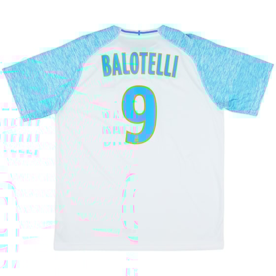 2018-19 Olympique Marseille Home Shirt Balotelli #9 - 10/10 - (XL)