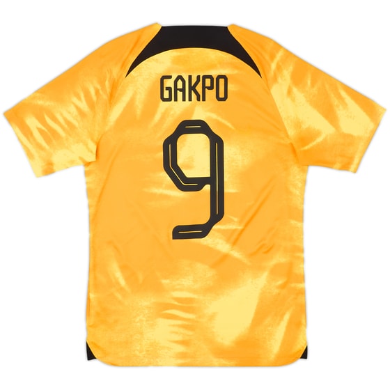 2022-23 Netherlands Home Shirt Gakpo #9 - 8/10 - (S)