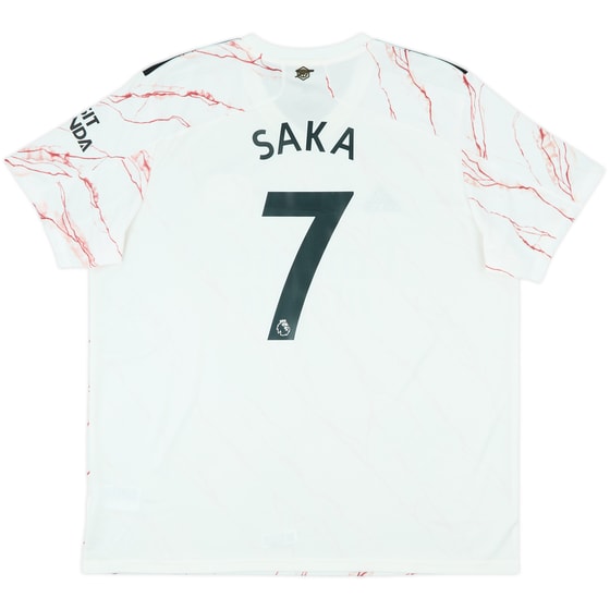 2020-21 Arsenal Away Shirt Saka #7 - 9/10 - (XXL)