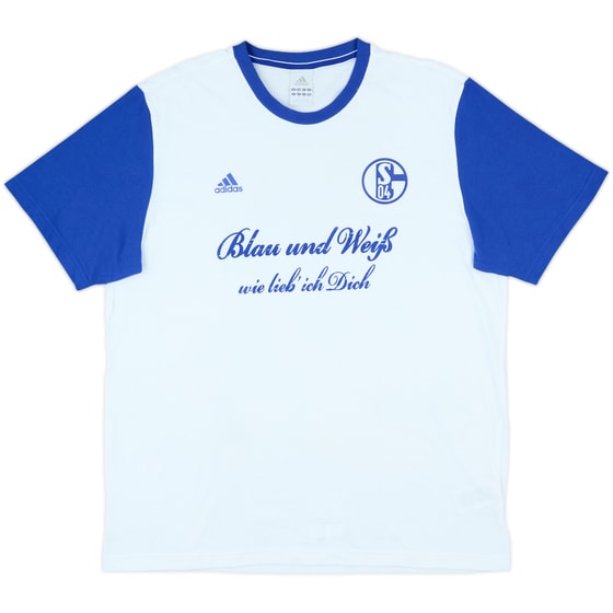 2012-13 Schalke adidas Cotton Tee - 8/10 - (XL)