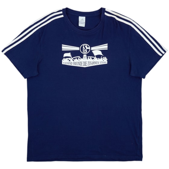 2011-12 Schalke adidas Cotton Tee - 9/10 - (XL)
