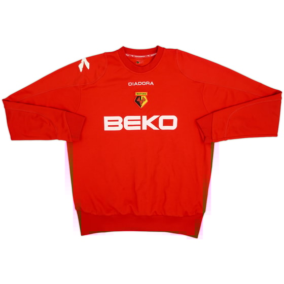 2007-08 Watford Diadora Sweat Top - 8/10 - (XL)