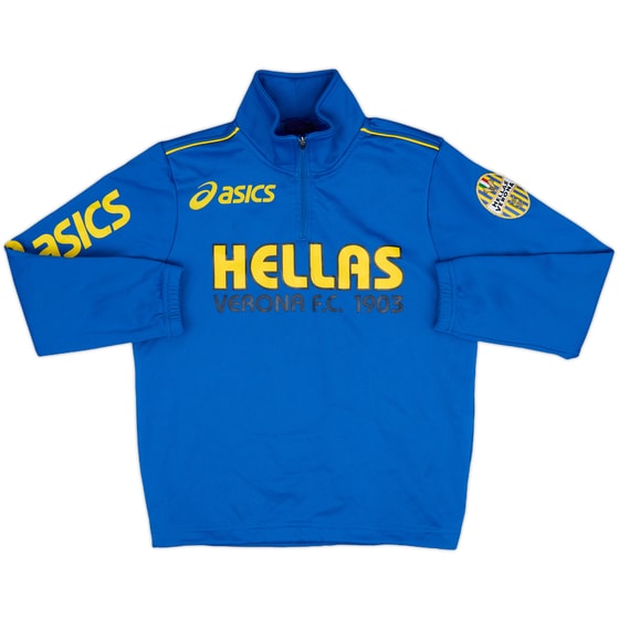 2007-08 Hellas Verona Asics 1/4 Zip Drill Top - 7/10 - (L.Boys)