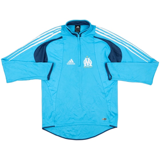 2004-06 Olympique Marseille adidas 1/4 Zip Sweat Top - 8/10 - (M)