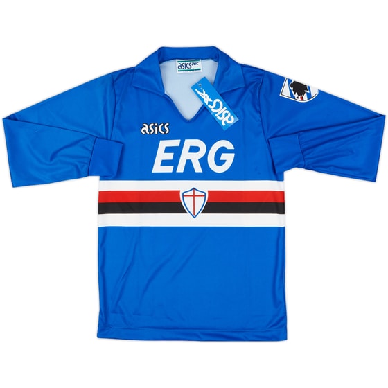 1990-92 Sampdoria Home L/S Shirt (M.Boys)