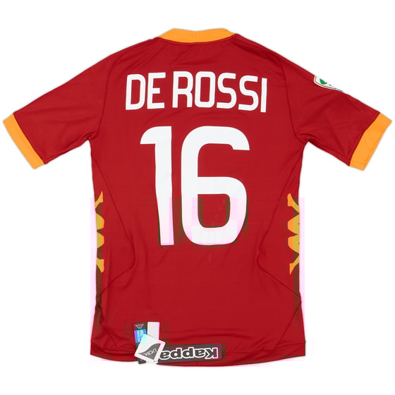 2011-12 Roma Home Shirt De Rossi #16 (S)