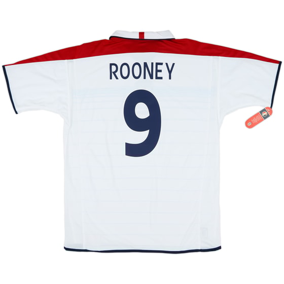 2003-05 England Home Shirt Rooney #9 (XL)