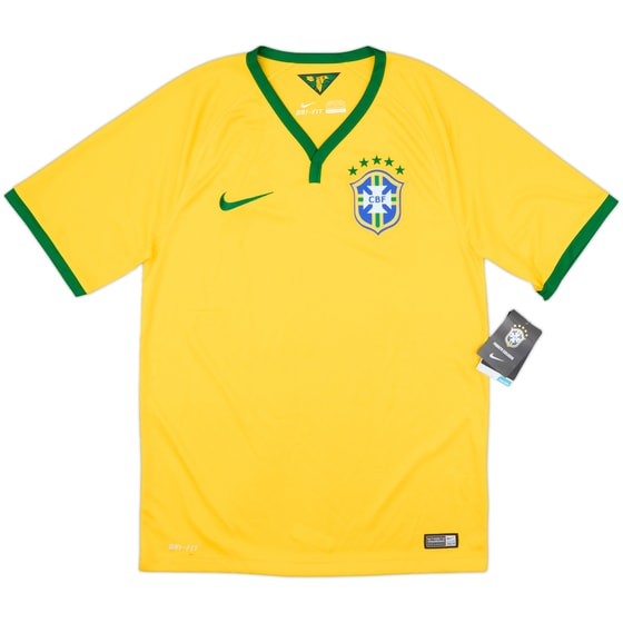 2014-15 Brazil Home Shirt (S)