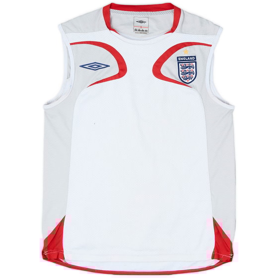 2006-07 England Umbro Training Vest - 5/10 - (M)