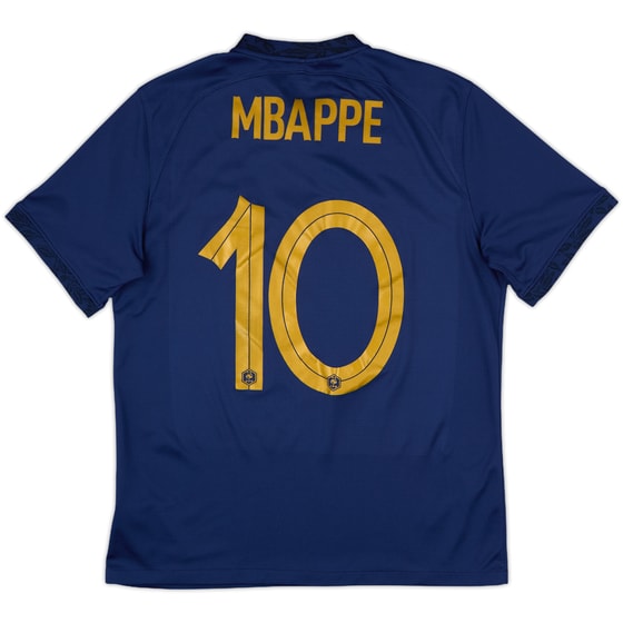 2022-23 France Home Shirt Mbappe #10 - 9/10 - (M)