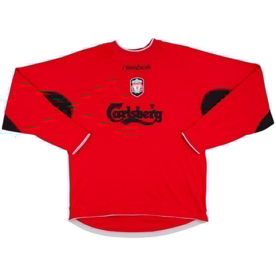 2002-03 Liverpool Reebok Sweat Top - 9/10 - (S)
