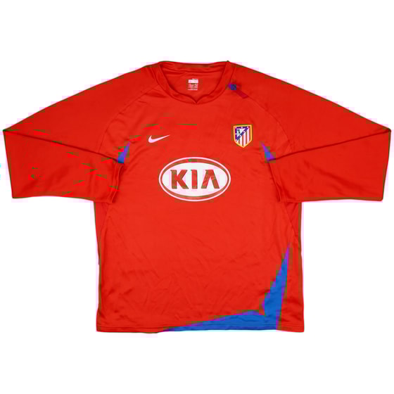 2007-08 Atletico Madrid Player Issue Nike Drill Top - 5/10 - (XL)