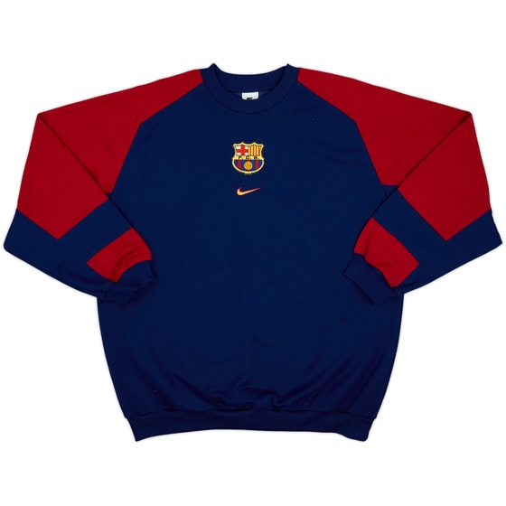 1999-00 Barcelona Nike Sweat Top - 9/10 - (XL)