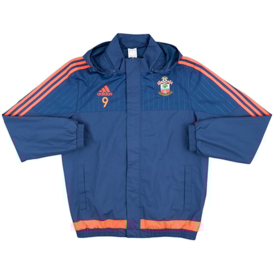 2015-16 Southampton Player Issue adidas Hooded Rain Jacket #9 - 6/10 - (M)