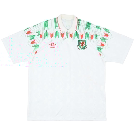1990-92 Wales Away Shirt - 6/10 - (XL)