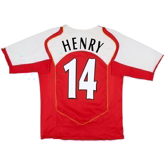 2004-05 Arsenal Home Shirt Henry #14 - 7/10 - (L)