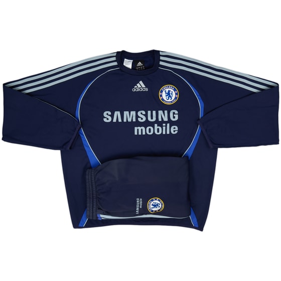 2006-07 Chelsea adidas Full Tracksuit - 6/10 - (M)