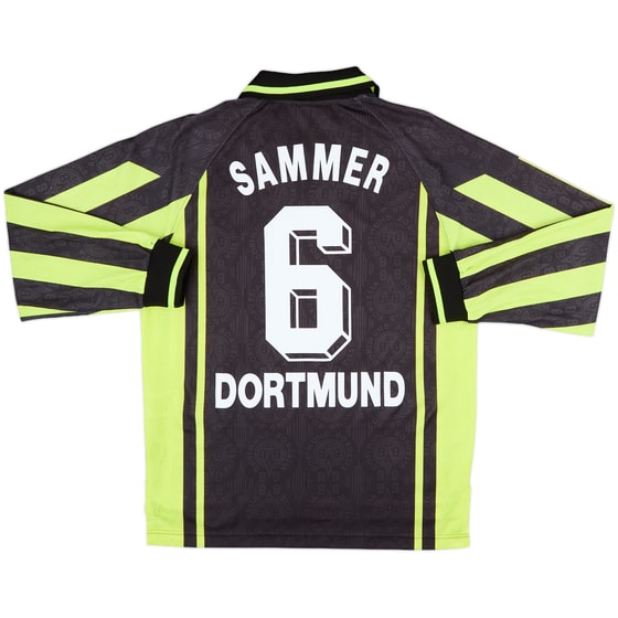 1996-97 Borussia Dortmund Away L/S Shirt Sammer #6 - 8/10 - (S)