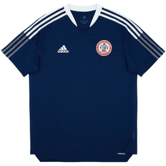 2021-22 Accrington Stanley adidas Training Shirt - 9/10 - (L)