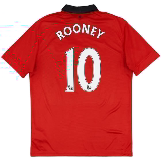 2013-14 Manchester United Home Shirt Rooney #10 - 8/10 - (L)