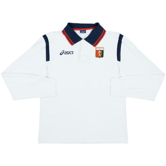2008-09 Genoa Asics Polo L/S Shirt - 7/10 - (M)