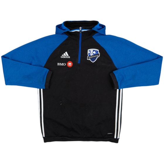 2015-16 Montreal Impact adidas 1/4 Zip Hooded Top - 5/10 - (M)
