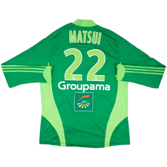 2008-09 Saint Etienne Match Issue Home L/S Shirt Matsui #22