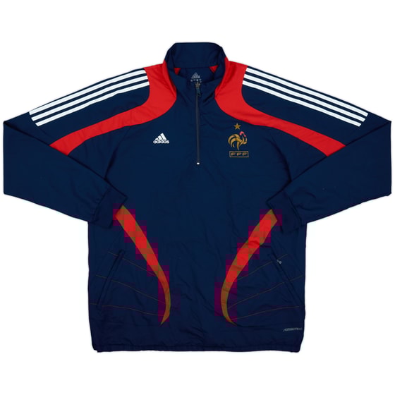 2007-08 France Player Issue adidas Formotion 1/4 Zip Drill Top - 8/10 - (L)
