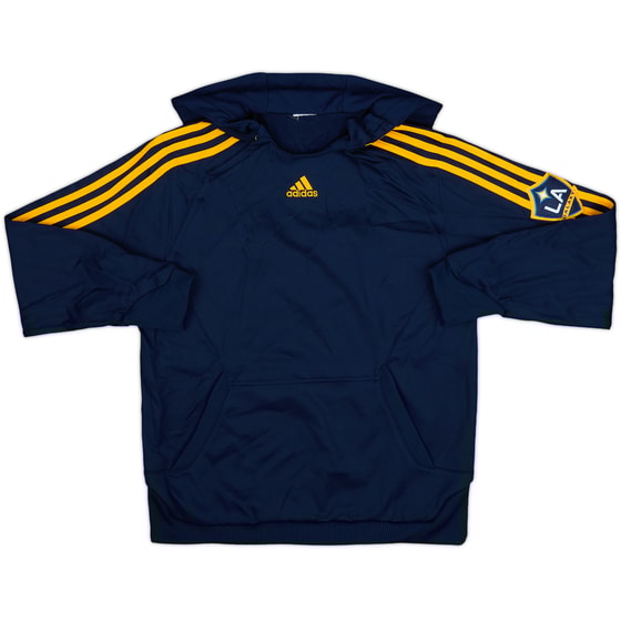 2007-08 LA Galaxy Beckham #23 adidas 1/4 Zip Hooded Sweat Top - 8/10 - (XL.Boys)