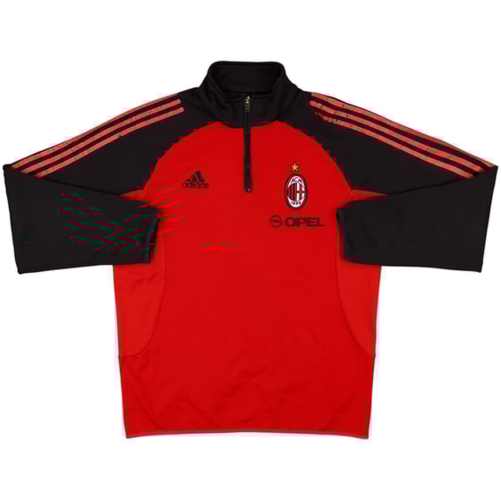 2002-03 AC Milan adidas 1/4 Zip Drill Top - 5/10 - (L)
