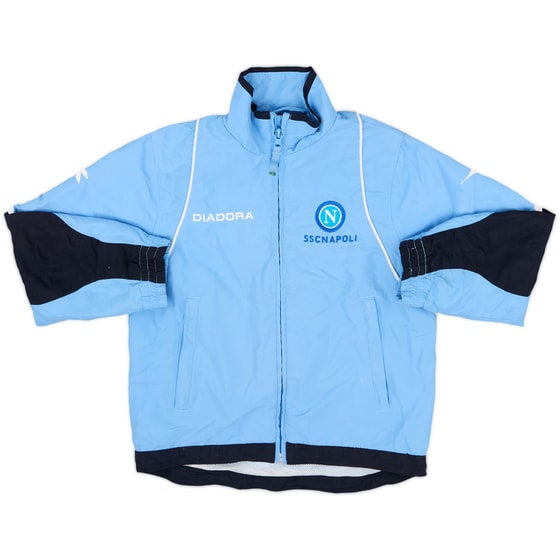 2007-08 Napoli Diadora Track Jacket - 8/10 - (5-6 Years)