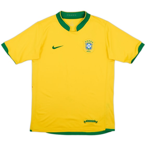 2006-08 Brazil Home Shirt - 6/10 - (XL.Boys)