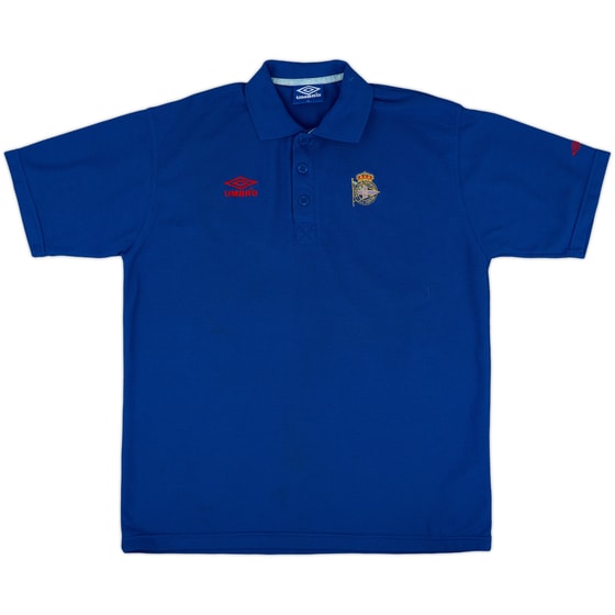 1996-97 Deportivo Umbro Polo Shirt - 8/10 - (XL)