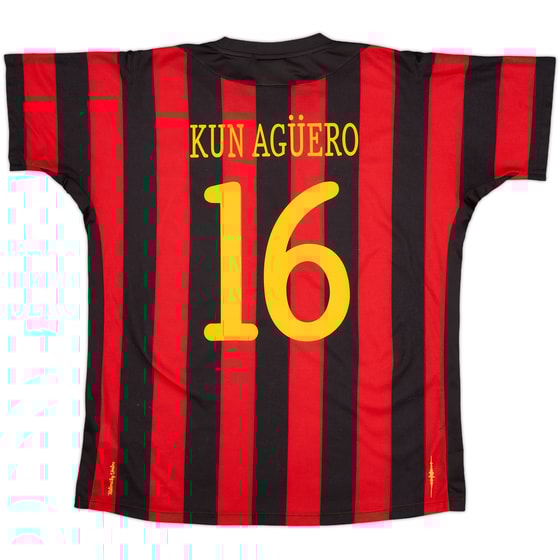 2011-12 Manchester City Away Shirt Kun Aguero #16 - 6/10 - (L)