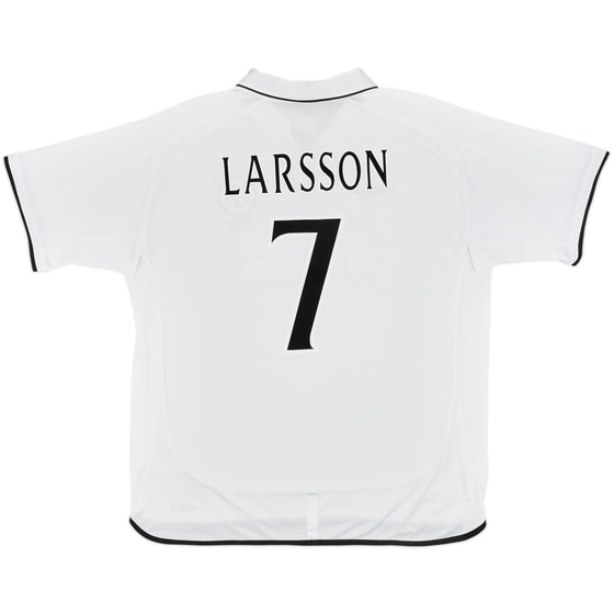 2001-02 Celtic Away Shirt Larsson #7 - 8/10 - (3XL)