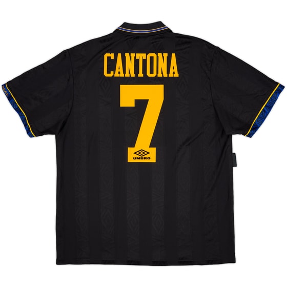 1993-95 Manchester United Away Shirt Cantona #7 - 9/10 - (XL)