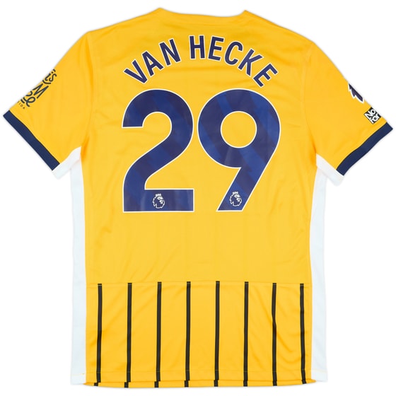2024-25 Brighton Match Issue Away Shirt van Hecke #29