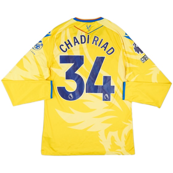 2024-25 Crystal Palace Match Issue Away L/S Shirt Chadi Riad #34