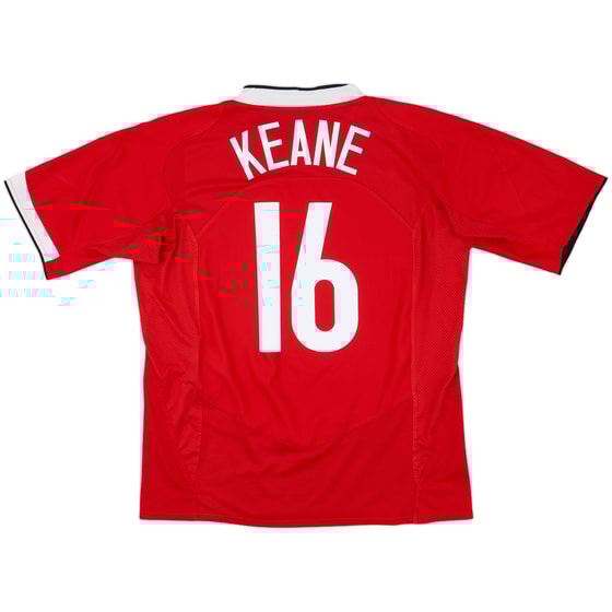 2004-06 Manchester United Home Shirt Keane #16 - 7/10 - (XL)