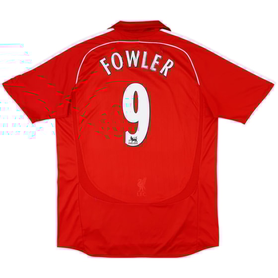 2006-08 Liverpool Home Shirt Fowler #9 - 5/10 - (L)