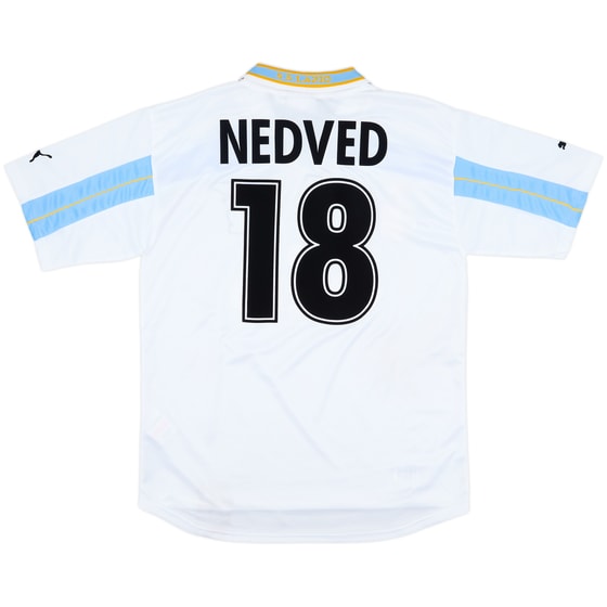 1999-00 Lazio Centenary Home Shirt Nedved #18 - 8/10 - (XL)