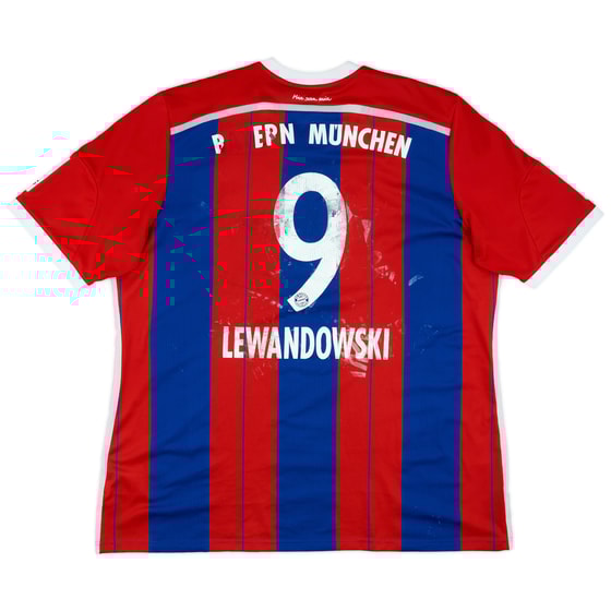 2014-15 Bayern Munich Home Shirt Lewandowski #9 - 3/10 - (XXL)